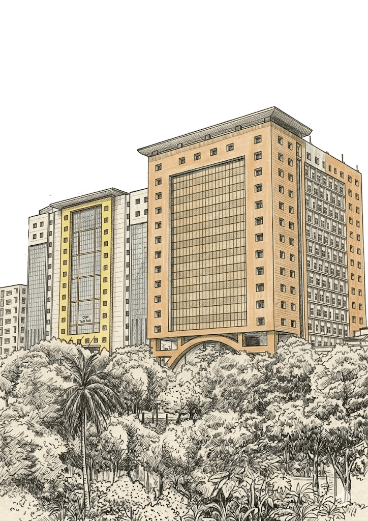 Illustrated high rise
